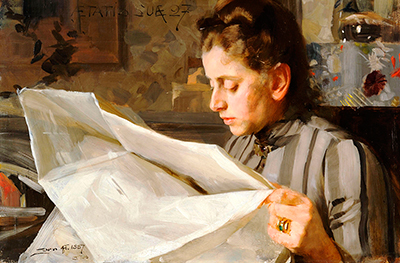 Emma Zorn, Reading Anders Zorn